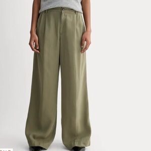 NWT Everlane pleated wide leg trousers